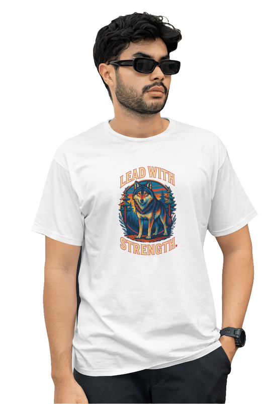 Lead with Strength premium Tee – White