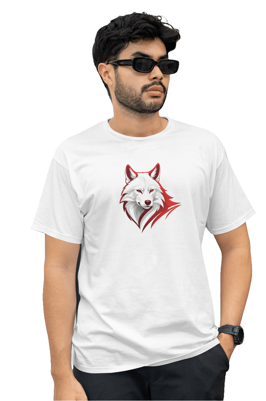 Arctic Wolf Emblem Tee – White Edition