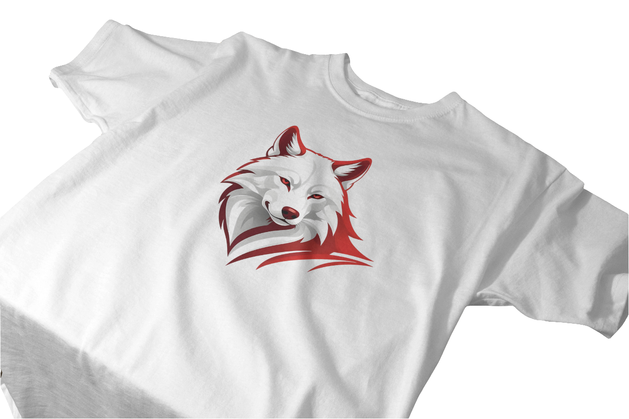 Arctic Wolf Emblem Tee – White Edition