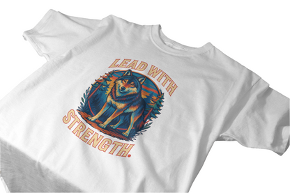 Lead with Strength premium Tee – White