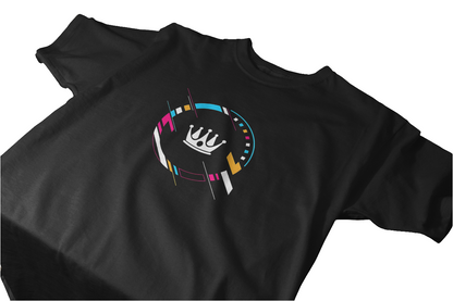 Crown Circuit Graphic Tee – Black