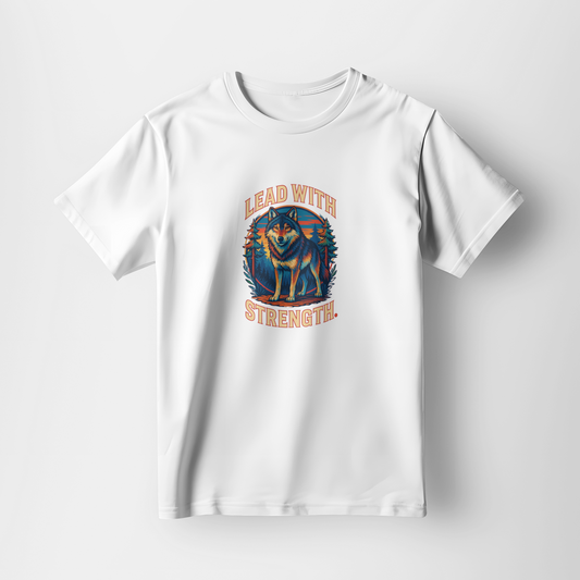 Lead with Strength premium Tee – White
