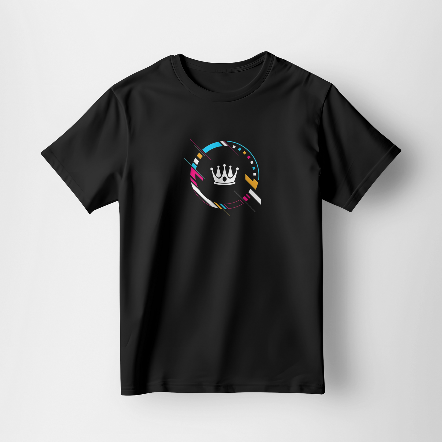 Crown Circuit Graphic Tee – Black