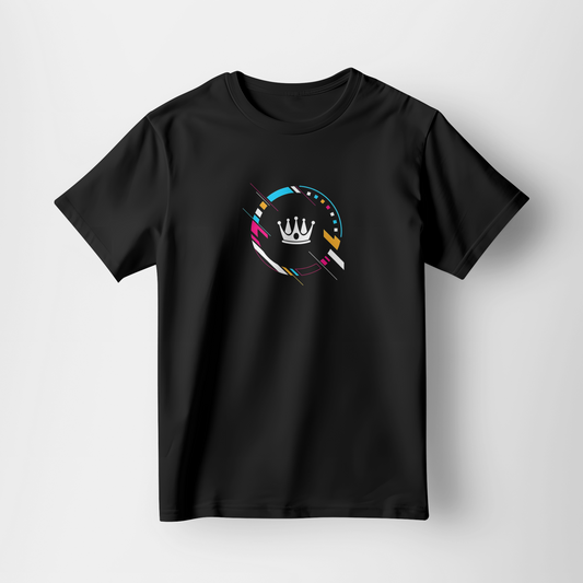 Crown Circuit Graphic Tee – Black